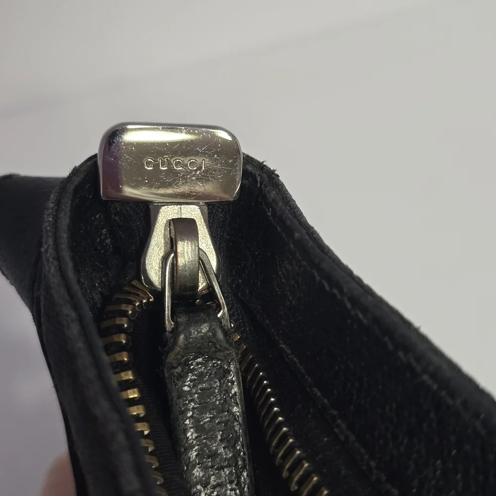 Gucci Black GG Monogram Canvas Crossbody Bag FAIR - Picture 10 of 15